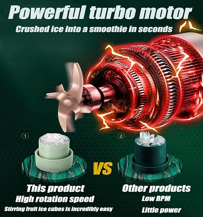 Mason Portable Mini juicer Blender With Straw Cup