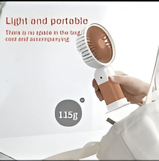 Mini Cute Fan – Portable USB Rechargeable Handheld Cooling Fan for Kids & Adults, Stand/Base Included (Random Color)
